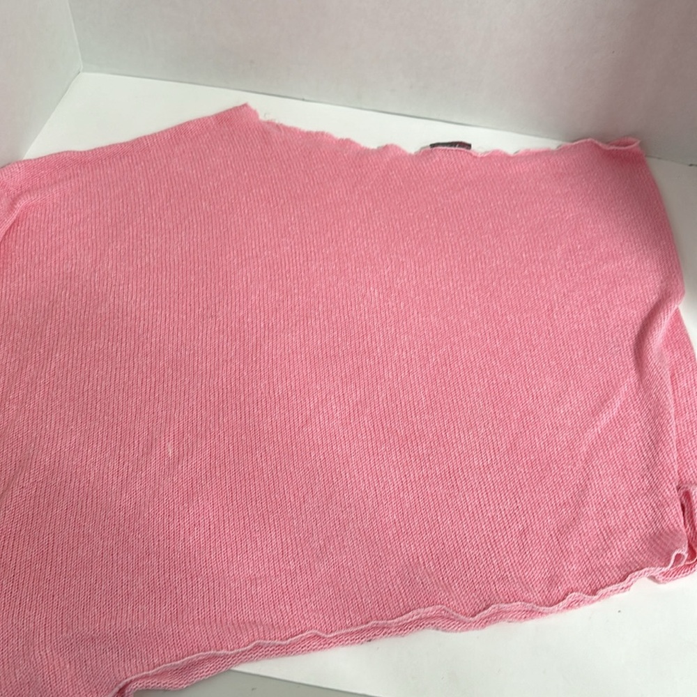Agenda pink one shoulder poncho top size one size - Picture 4 of 4